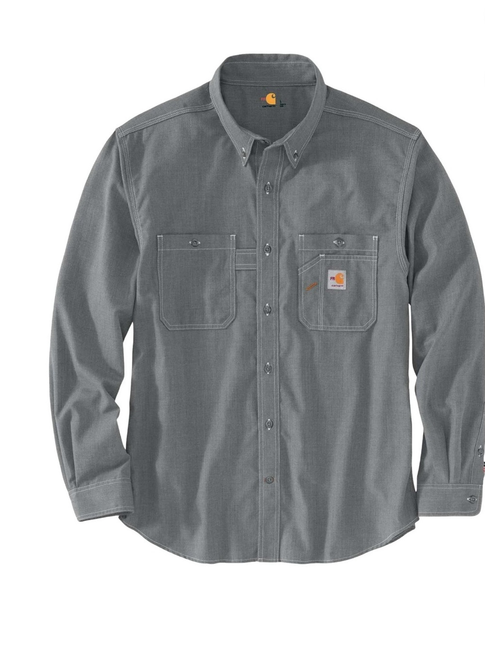 Carhartt FR Men's Light Blue Button-Down Work Shirt